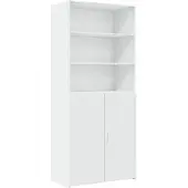 vidaXL Hoge kast 80x42,5x249 cm bewerkt hout wit