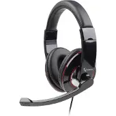Gembird MHS-001 Hoofdtelefoon, STEREO, glanzend zwart