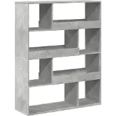 vidaXL Boekenkast 100x33x156,5 cm bewerkt hout betongrijs