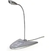 Gembird desk microfoon met lange flexibele nek en bedienknoppen - USB-A / grijs - 1,2 meter