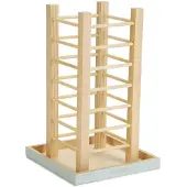 Beeztees houten hooicontainer Denga Mint