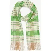 Comma Sjaal beige / lichtbeige / groen / limoen