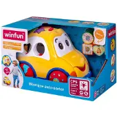 Anek Auto die in het Pools spreekt. Sorteer- en leerauto Winfun Car Wesołek 000659. Poolse versie