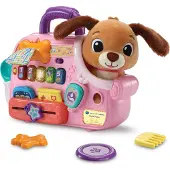 Vtech Baby reis- en leer puppytas interactief speelgoed voor kinderen.
