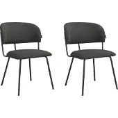 Notio Living Claudia-Eetkamerstoel - 2 Pack - Antraciet