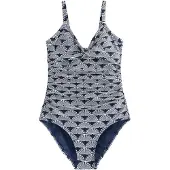 Next Shaping-badpak navy / wit
