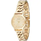 GUESS Analoog horloge goud / zwart