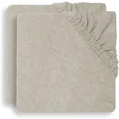 Jollein Aankleedkussenhoes Badstof 75x85cm Nougat (2pack)