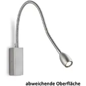 Knapstein Banu LED wandlamp met schakelaar, messing, 30 cm, messing / goud, Woon-/ Eetkamer, Aluminium, wandlamp