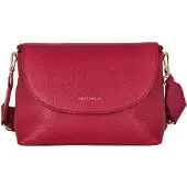 Coccinelle Leren Schoudertas Paulina Mini Crossbody Bag Sangria (rood)paars