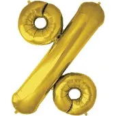 Nordstar Symbool % Goud 87 cm (zonder helium)