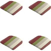 Madison - Zitkussen - Universeel - 4st - 46x48cm - Vivero bordeaux