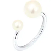 Elli Ring zilver / parelwit