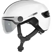 ABUS Fietshelm HUD-Y ACE shiny white L - 57-61 cm - wit - Geschikt voor gebruik op elektrische fietsen - stadsfietsen - 460 g