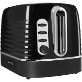 Gutfels Broodrooster 2 sneetjes TOAST 3300 C sw/inox (5810035), Broodrooster, Zwart