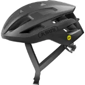 ABUS racefietshelm PowerDome MIPS - lichtgewicht fietshelm met een slim ventilatiesysteem en bescherming tegen impact - gemaakt in Italië - voor dames en heren - zwart, maat M (54-58 cm)
