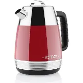 Eta waterkoker STORIO ETA918690030, retro design, rood, 1,7 liter, 2150 W, roestvrij staal, thermische beveiliging
