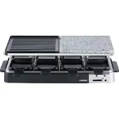 Melissa 8-persoons Raclette grill/steentop zwart