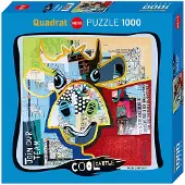 Heye Puzzle Puzzel Dotted Cow - Puzzel 1000 stukjes - Kleurrijke afbeelding