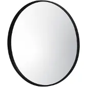 Sweeek Ronde metalen spiegel Ø60cm Mabel, zwart