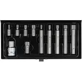 YATO Schroevendraaierbit - - YT-0415 - 11 stuks - Geribbeld M5-M12 - Spline