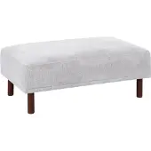 Beliani HOLT - Ottomaan - Lichtgrijs - Polyester