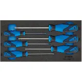 Gedore 1500 CT1-2163 TX 3-C 6 Delige Torx Schroevendraaierset In 1/3 CT Module