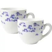 HEINEN - Delfts Blauw - Koffiemok Fietsen 0,20l S/2