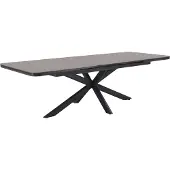 AVH-Collectie Cubanita uitschuifbare dining tuintafel 200-260x100xH75 cm aluminium keramiek antraciet