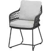 AVH-Collectie Taranto dining tuinstoel antraciet rope