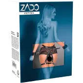 Zado - lederen bondage set met verstelbare riemen (zwart)