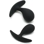 Rimba Copenhagen - anaal plug set (zwart, 2 stuks)