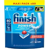 Finish 4x Vaatwastabletten Power Regular 80 Stuks