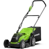 Greenworks G40LM35, schuifmaaier, geschikt voor 500 m², maaibreedte 35 cm, maximale graslengte 7 cm, minimale graslengte 2 cm, oppervlakte tot 400 m²