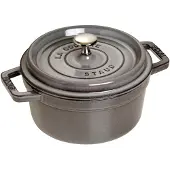 Staub Ronde Cocotte 22 cm - grafietgrijs 2,6 l