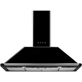 Smeg KT110BLE Decoratieve Muurdampkap Victoria 110cm A Zwart