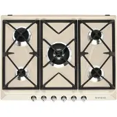 Smeg SR975PGH Kookplaat Gas 70cm Crème
