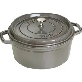 Staub Ronde Cocotte 28 cm - grafietgrijs 6,7 l