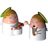 Alessi Kerstdecoratie Angels Band Set 2 (Set van 2)