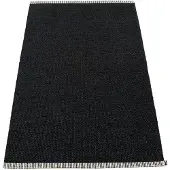 Pappelina Mono Rug 85x160 Cm - Monochrome vloerkleden Pvc Black - MNX816
