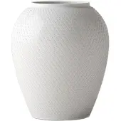 Lyngby Porcelæn - Rhombe Wit Vaas - H25 cm