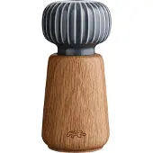 Kähler Hammershøi Spice Mill Small Antracit Grey - Kruidenmolens Porselein Wood - 692239