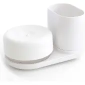 Bosign Afwasmiddelpomp met opbergbakje Wit