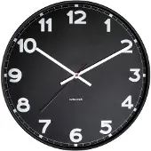 Karlsson Wandklok, modern, diameter 40,6 cm - model: KA5847BK