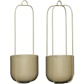 Hubsch Lotus hangende bloempotten set van 2 stuks - 941502