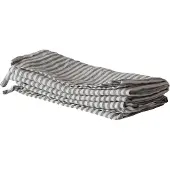 Tell Me More keukenhanddoek linnen 50x70 cm Grey-white