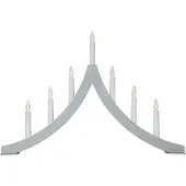 Star Trading Pagod kaarsenboog, antraciet, hout, 7 lichtpunten, 60cm