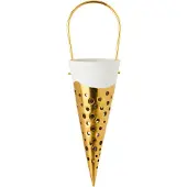 Kähler Nobili Kerstkegel Goud 18 Cm Goud - Kerstballen Beenderporselein Gold - 693516