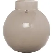 ERNST glazen vaas rond beige H25 cm Ø24 cm