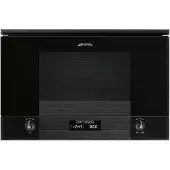 Smeg Inbouw Magnetron Magnetron, Linea, Inbouw, Magnetron met grill, Zwart